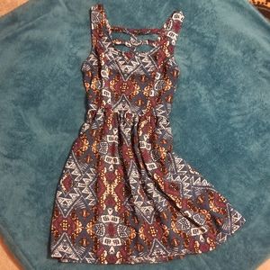 Multicolor Print Tank Dress